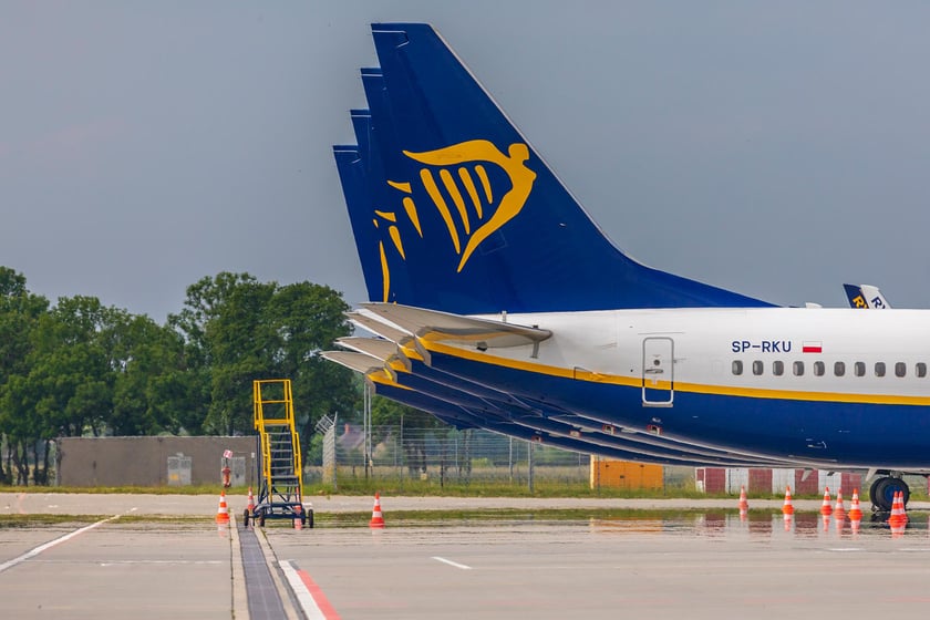 Ryanair na wrocławskim lotnisku.