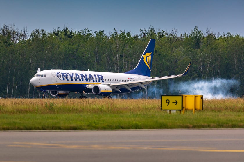 Ryanair na wrocławskim lotnisku.