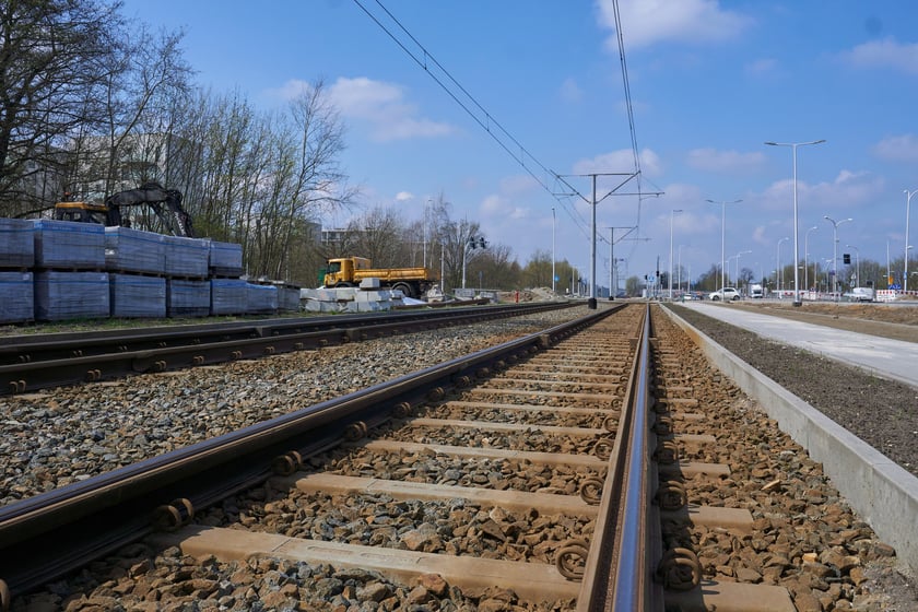 Przebudowa ulicy Kosmonautów w kwietniu 2023 r.