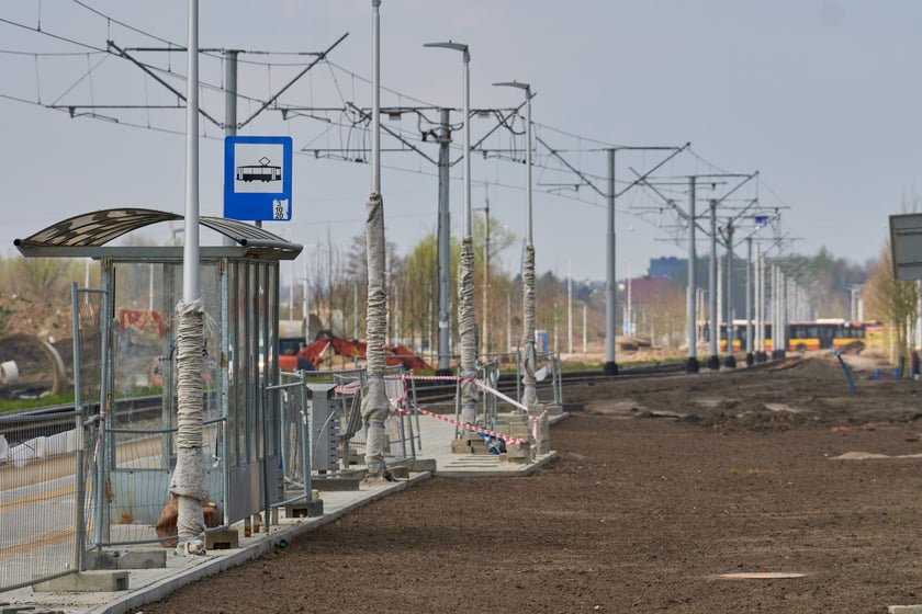 Przebudowa ulicy Kosmonautów w kwietniu 2023 r.