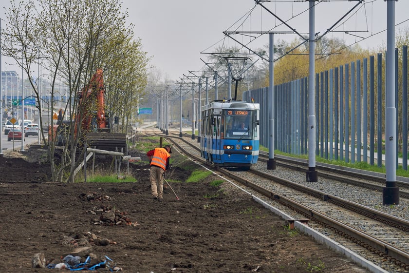 Przebudowa ulicy Kosmonautów w kwietniu 2023 r.