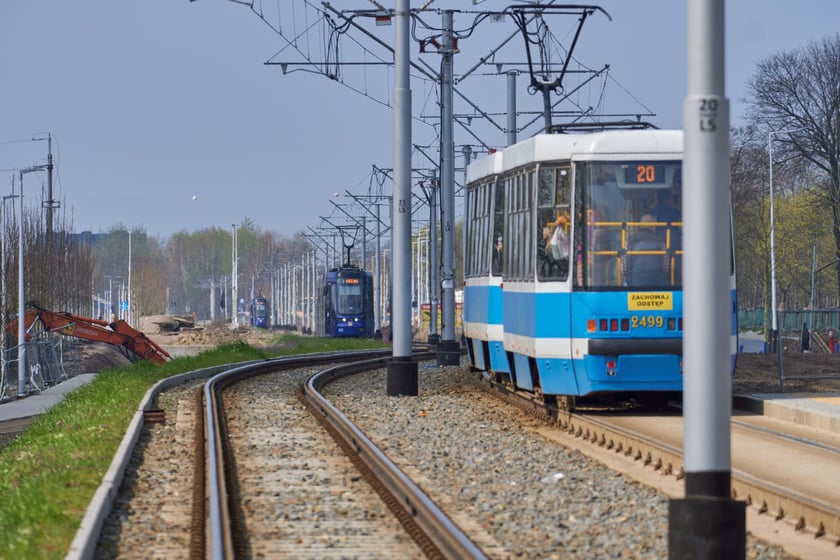 Przebudowa ulicy Kosmonautów w kwietniu 2023 r.