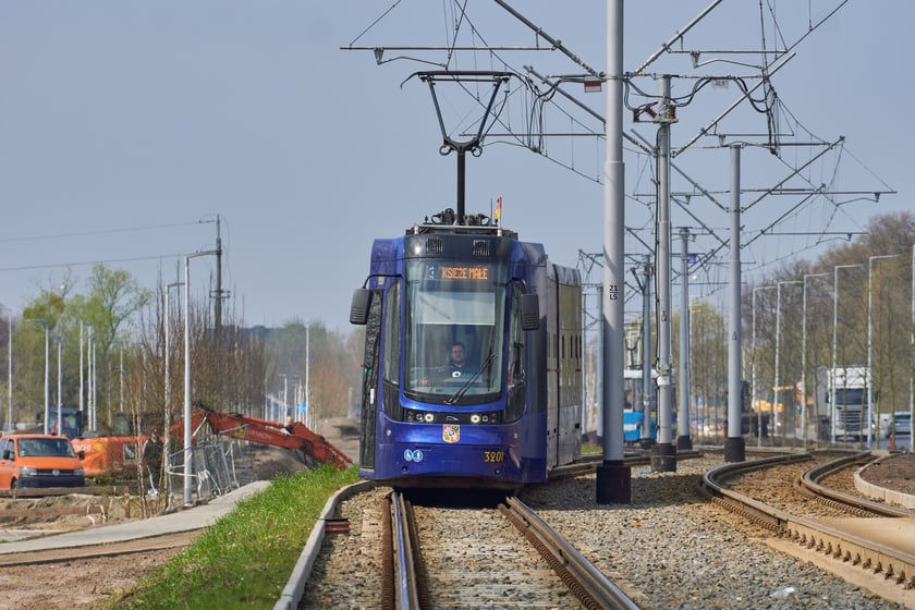 Przebudowa ulicy Kosmonautów w kwietniu 2023 r.
