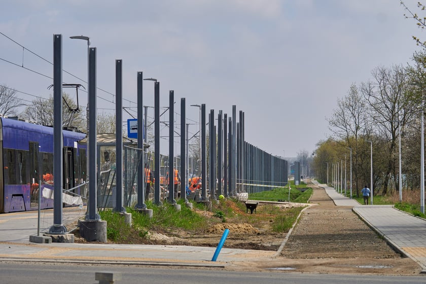 Przebudowa ulicy Kosmonautów w kwietniu 2023 r.