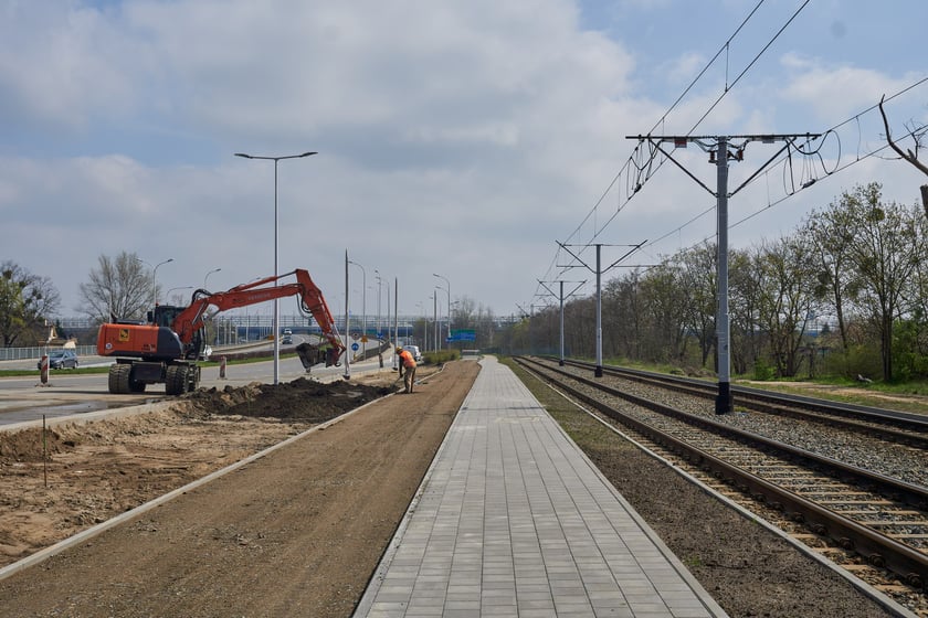Przebudowa ulicy Kosmonautów w kwietniu 2023 r.