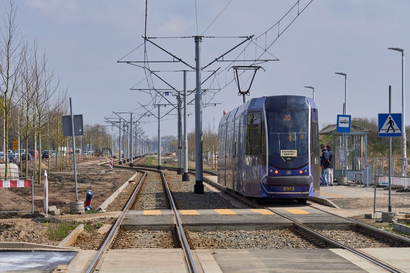 Przebudowa ulicy Kosmonautów w kwietniu 2023 r.