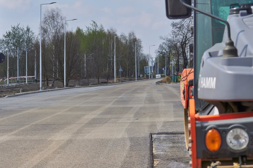 Przebudowa ulicy Kosmonautów w kwietniu 2023 r.
