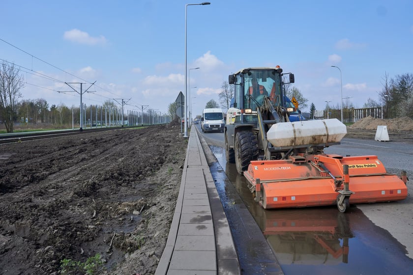 Przebudowa ulicy Kosmonautów w kwietniu 2023 r.