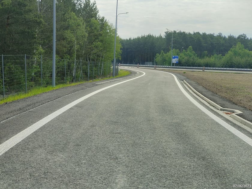 Budowa A18, Węzeł Olszyna