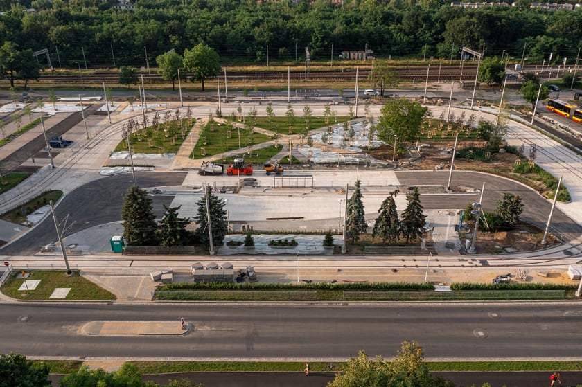 Pętla TAT przy ul. Rogowskiej na Nowym Dworze - zdjęcia z drona w lipcu 2023 r.