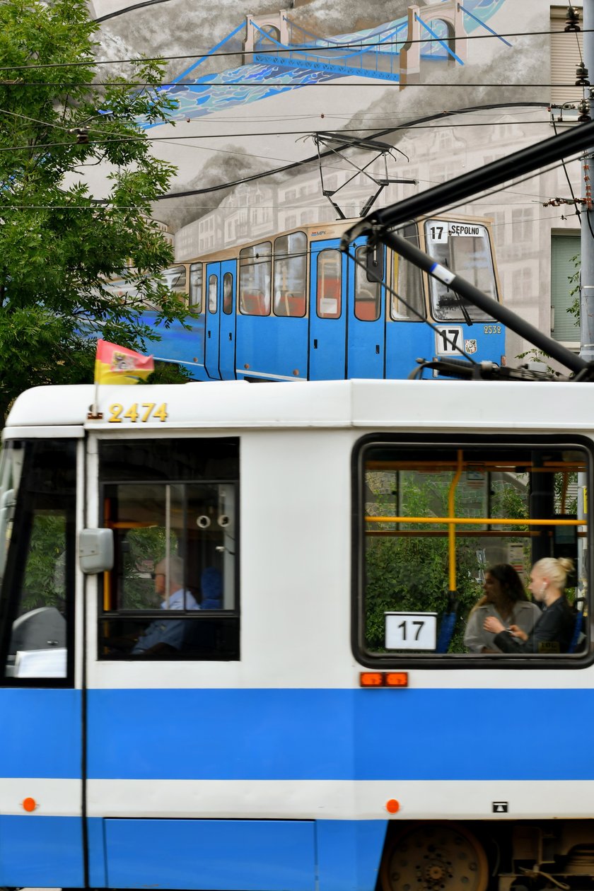 Etapy powstawania muralu poświęconego Marii Koterbskiej. Od rusztowania, po odsłonięcie.