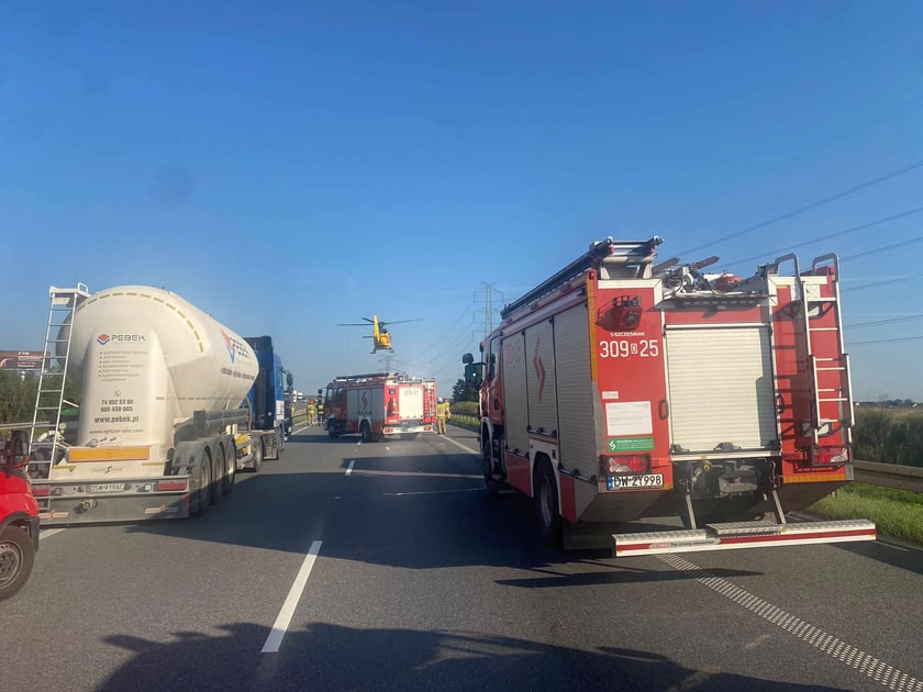 Wypadek na A4 i akcja ratunkowa, 24 sierpnia 2023 r.