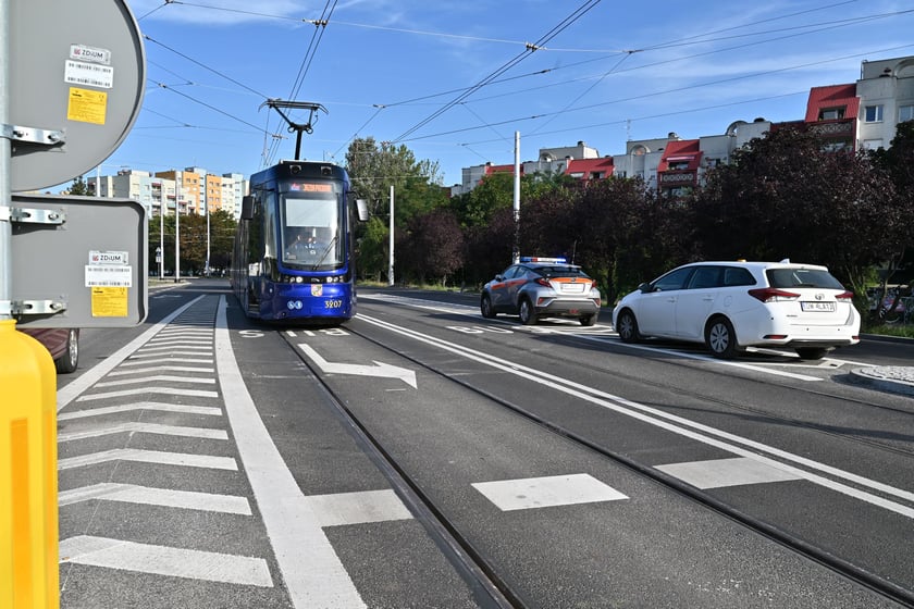 Tramwaje jeździły trasą na Nowy Dwór na razie tylko testowo.