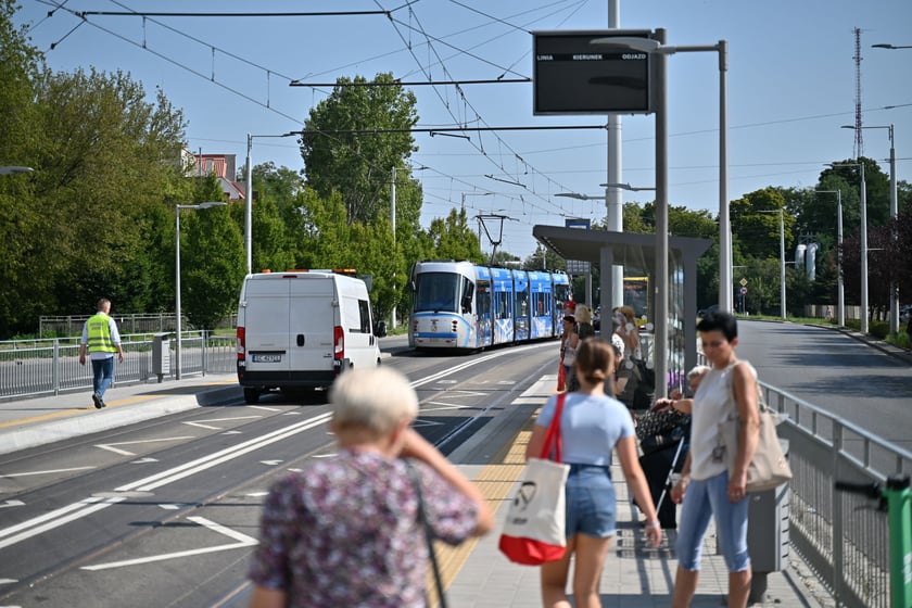 Tramwaje jeździły trasą na Nowy Dwór na razie tylko testowo.