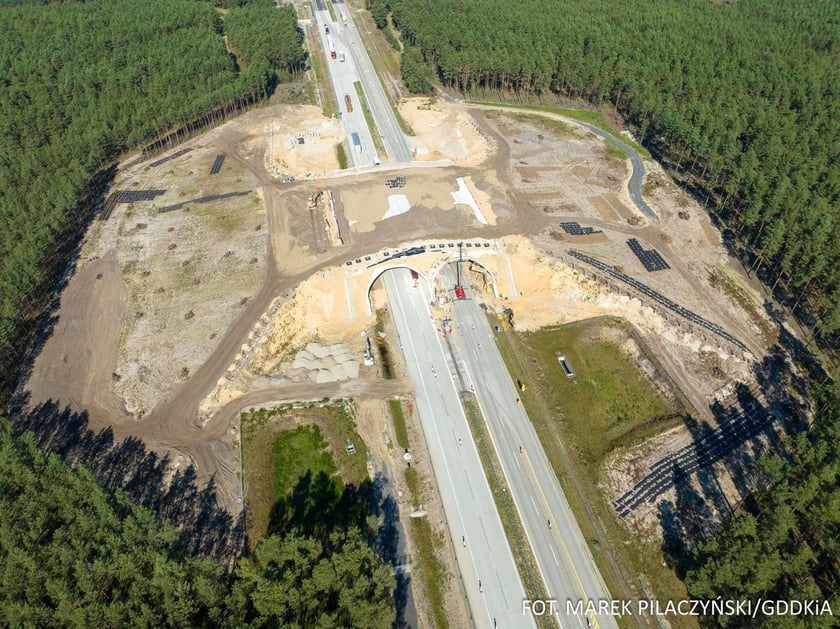 Budowa trasy A18, postępy prac, wrzesien 2023