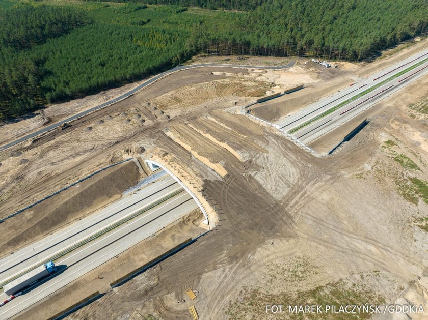 Budowa trasy A18, postępy prac, wrzesien 2023