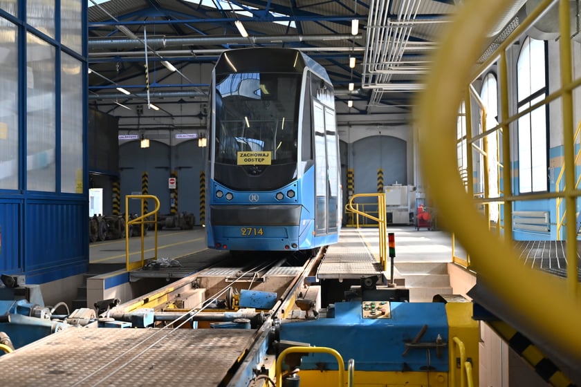 Zajezdnia Tramwajowa Borek przy ul. Powstańców Śląskich.
