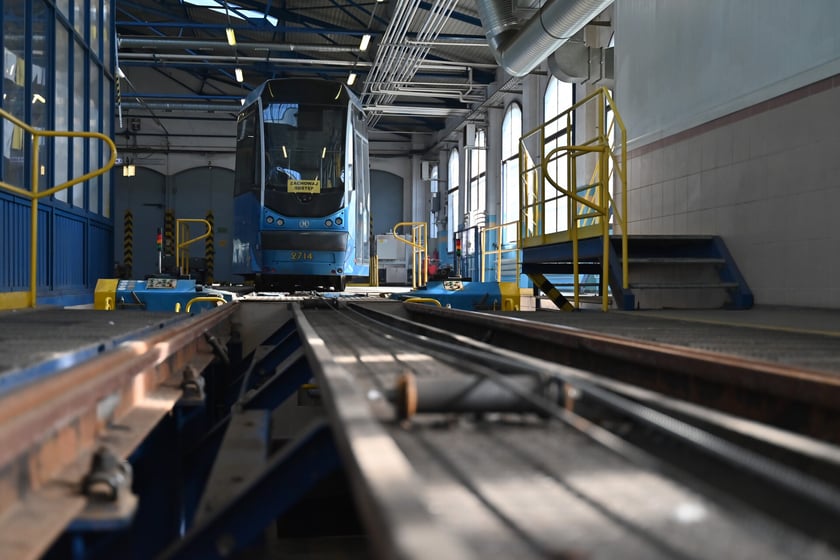 Zajezdnia Tramwajowa Borek przy ul. Powstańców Śląskich.
