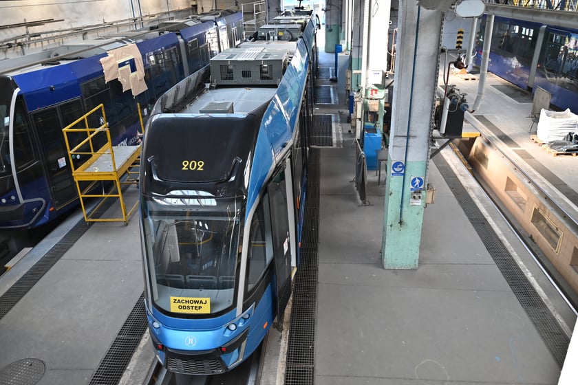 Zajezdnia Tramwajowa Borek przy ul. Powstańców Śląskich.