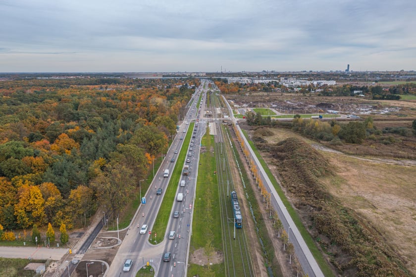 Przebudowana ul. Kosmonautów.