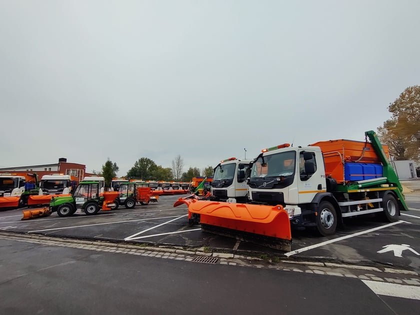 Pługosyparki i inne elementy gotowe do sezonu zimowego we Wrocławiu