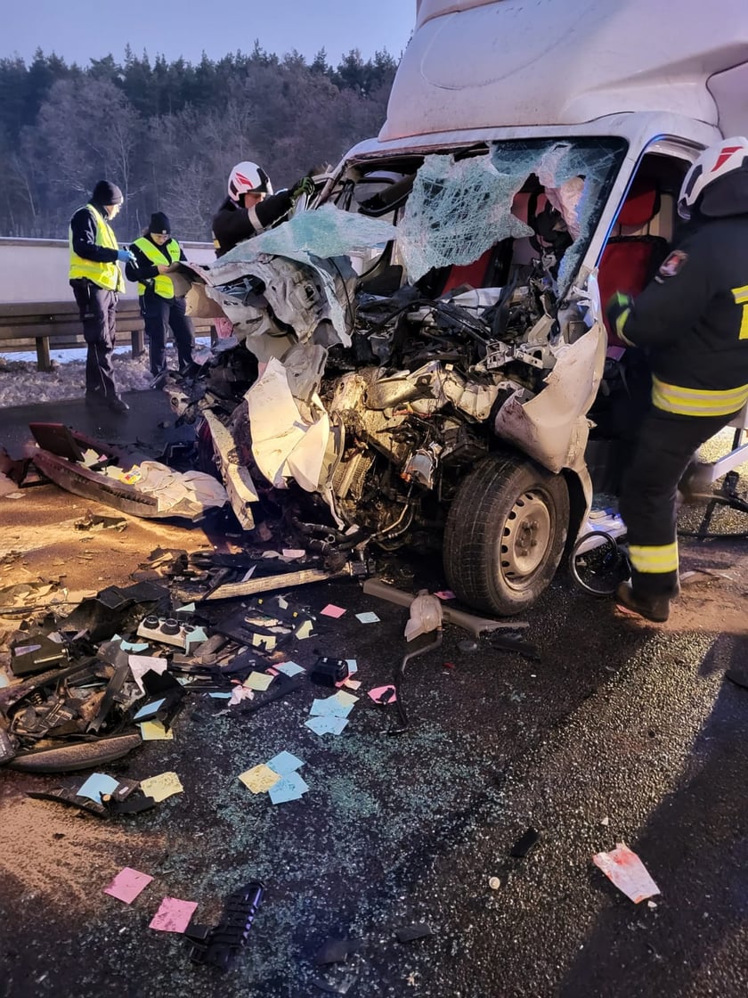 Wypadek na autostradzie a4 w kierunku Zgorzelca