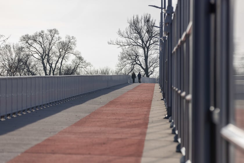 Aleja Wielkiej Wyspy parę dni przed otwarciem.