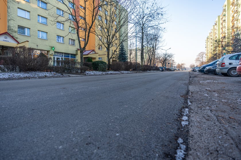 Ulica Zemska na Nowym Dworze po remoncie