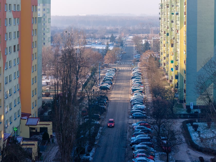 Ulica Zemska na Nowym Dworze po remoncie