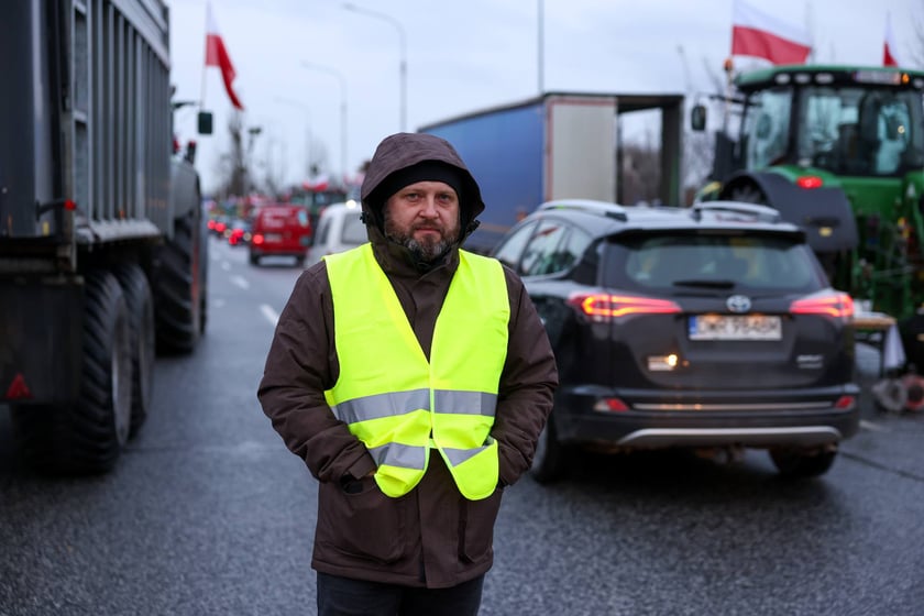 Strajk rolników - Wrocław - 12 lutego - al. Jana III Sobieskiego