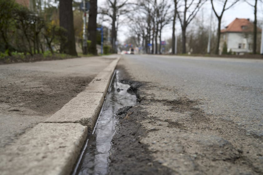 Tak wygląda ulica Olszewskiego przed remontem.