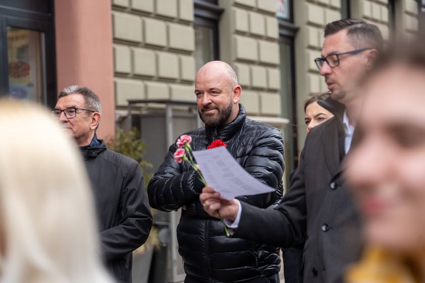 Uroczyste nadanie imienia Romana Kołakowskiego tramwajowi MPK Wrocław, 23 marca 2024