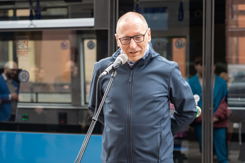Uroczyste nadanie imienia Romana Kołakowskiego tramwajowi MPK Wrocław, 23 marca 2024
