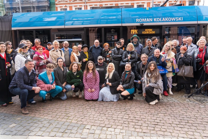 Uroczyste nadanie imienia Romana Kołakowskiego tramwajowi MPK Wrocław, 23 marca 2024