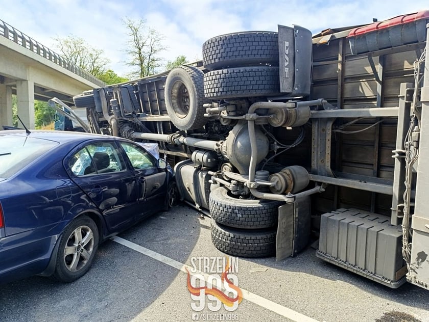 Wypadek na A4 koło Wrocławia