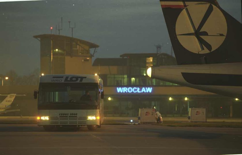 Zdjęcia archiwalne -  terminal wrocławskiego lotniskach