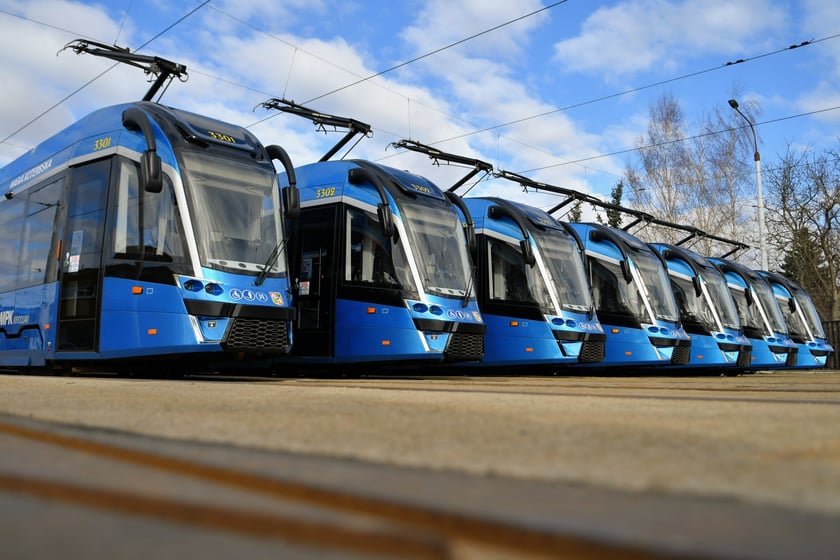 Moderus Gamma. MPK Wrocław kupiło 46 takich tramwajów.