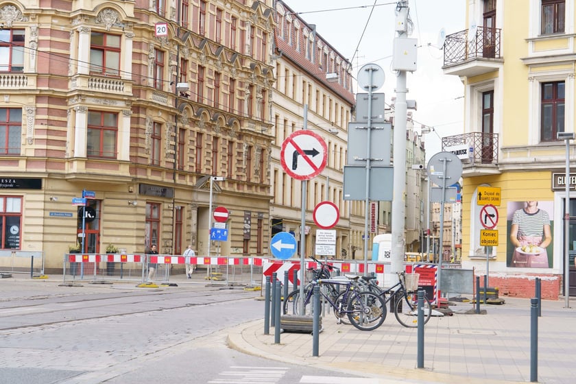 Remont torowiska na ulicy Szczytnickiej