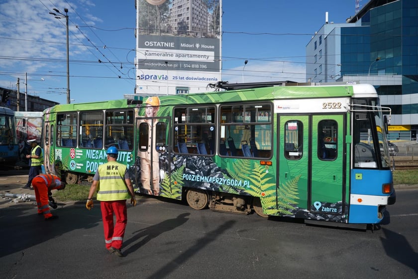 Zderzenie tramwajów na placu Legionów