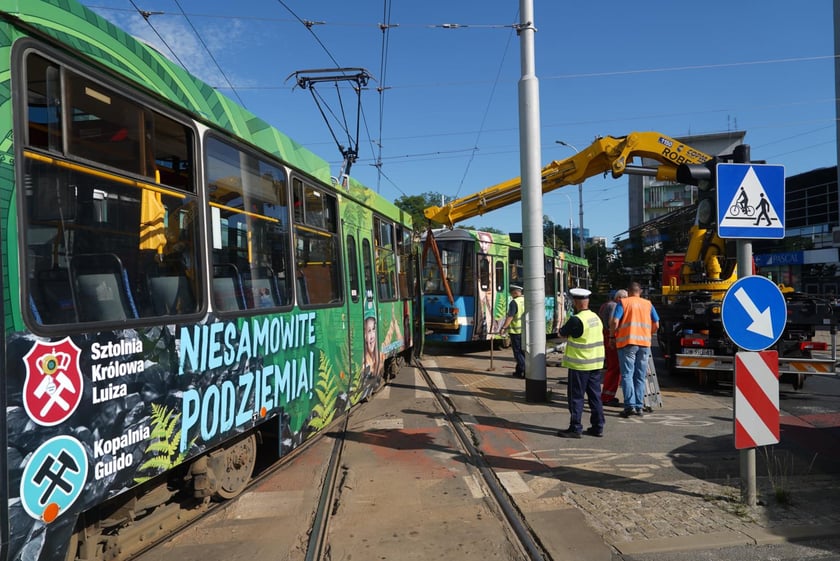 Zderzenie tramwajów na placu Legionów