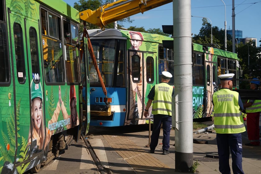 Zderzenie tramwajów na placu Legionów