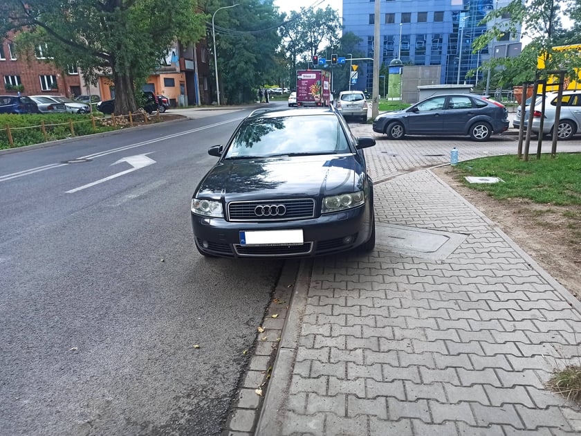 Przykłady nieprawidłowego parkowania