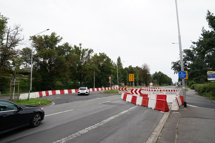 Południowy most Jagielloński zamknięty dla ruchu na czas remontu. Wdrożono zastępczą organizację ruchu. Wrocław, 4.08.2024