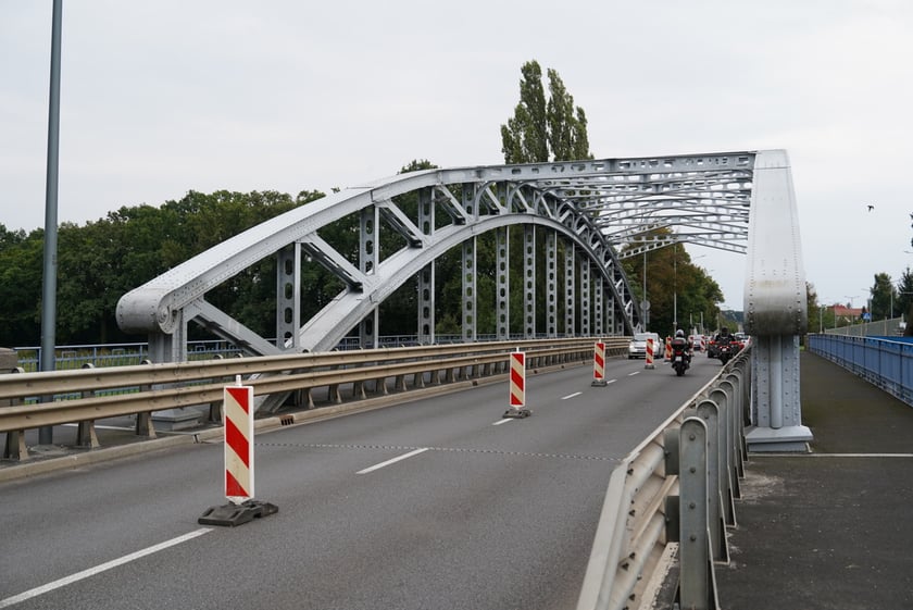 Południowy most Jagielloński zamknięty dla ruchu na czas remontu. Wdrożono zastępczą organizację ruchu. Wrocław, 4.08.2024