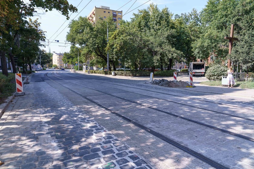 Szczytnicka po remoncie torowiska