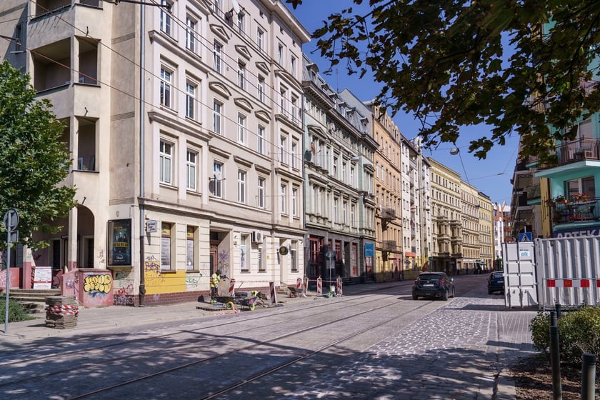 Szczytnicka po remoncie torowiska