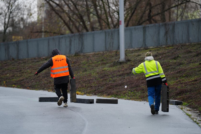 Prace remontowe na przystanku Tarczyński Arena, 29.11.2024