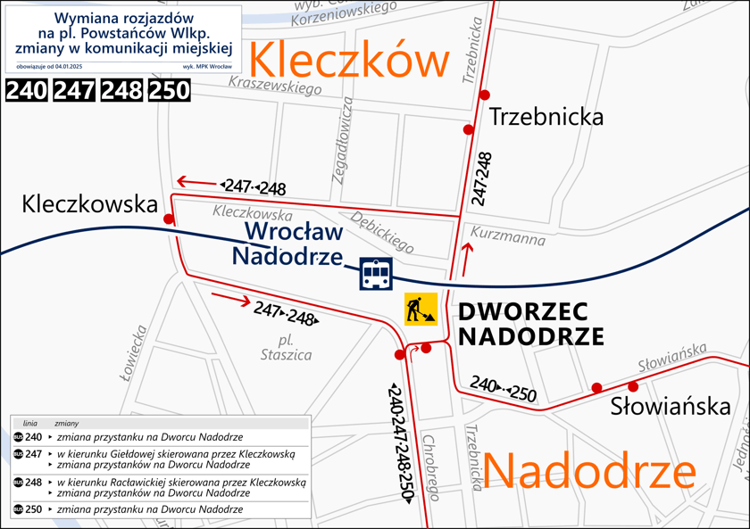 Powiększ obraz: Remont na placu Powstańców Wielkopolskich. Zmiany dla pasażerów i kierowców