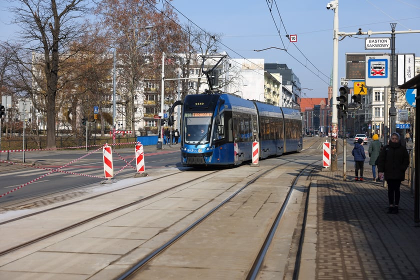 Tramwaje wróciły na ulice Kołłątaja 8 lutego