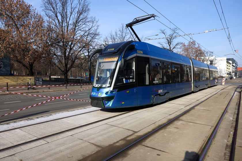 Tramwaje wróciły na ulice Kołłątaja 8 lutego